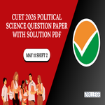 CUET 2026 Political Science Question Paper May 11 Shift 2 with Solution Pdf
